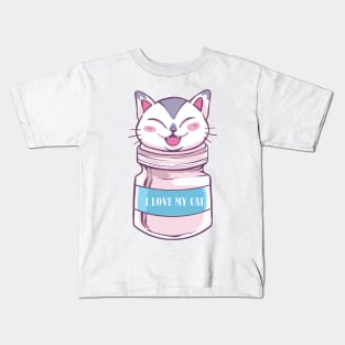 Cat shirt for cat lovers Kids T-Shirt